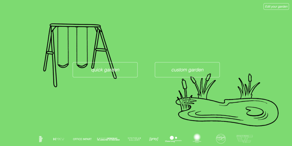 Screenshot of the common.garden homepage