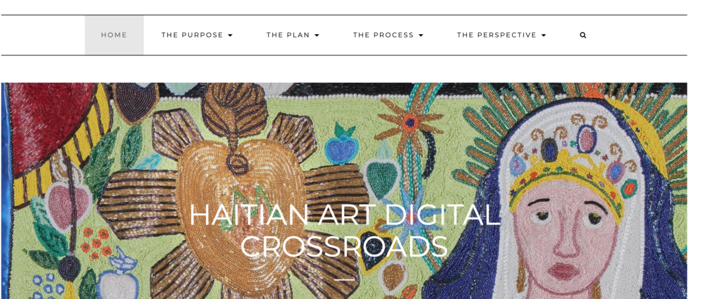 Screenshot of project website