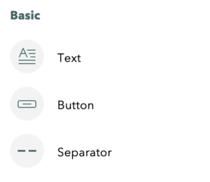 StoryMaps Basic content options