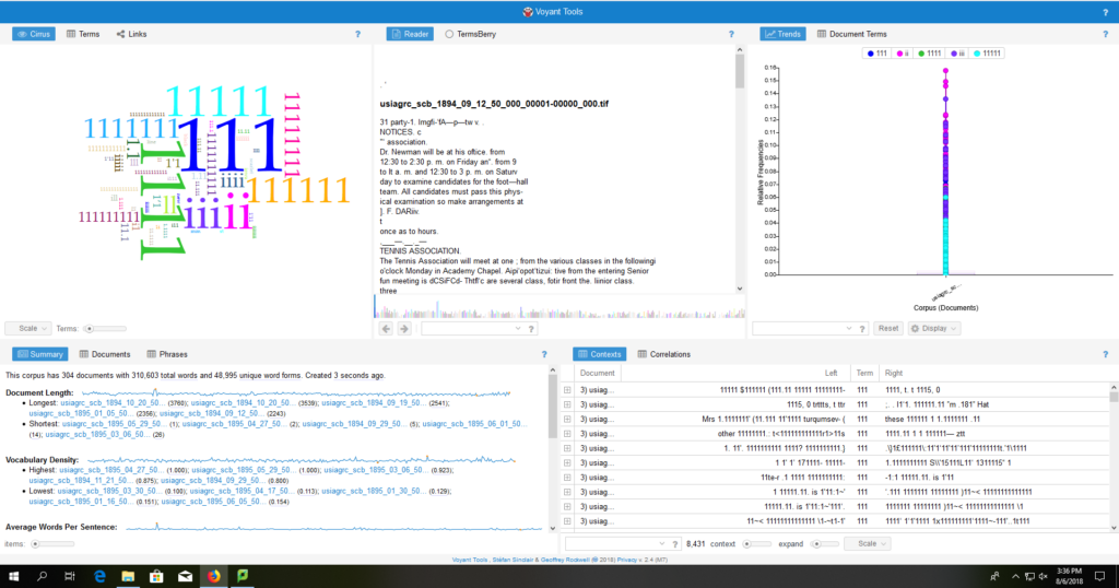 Voyant viewing and editing panes