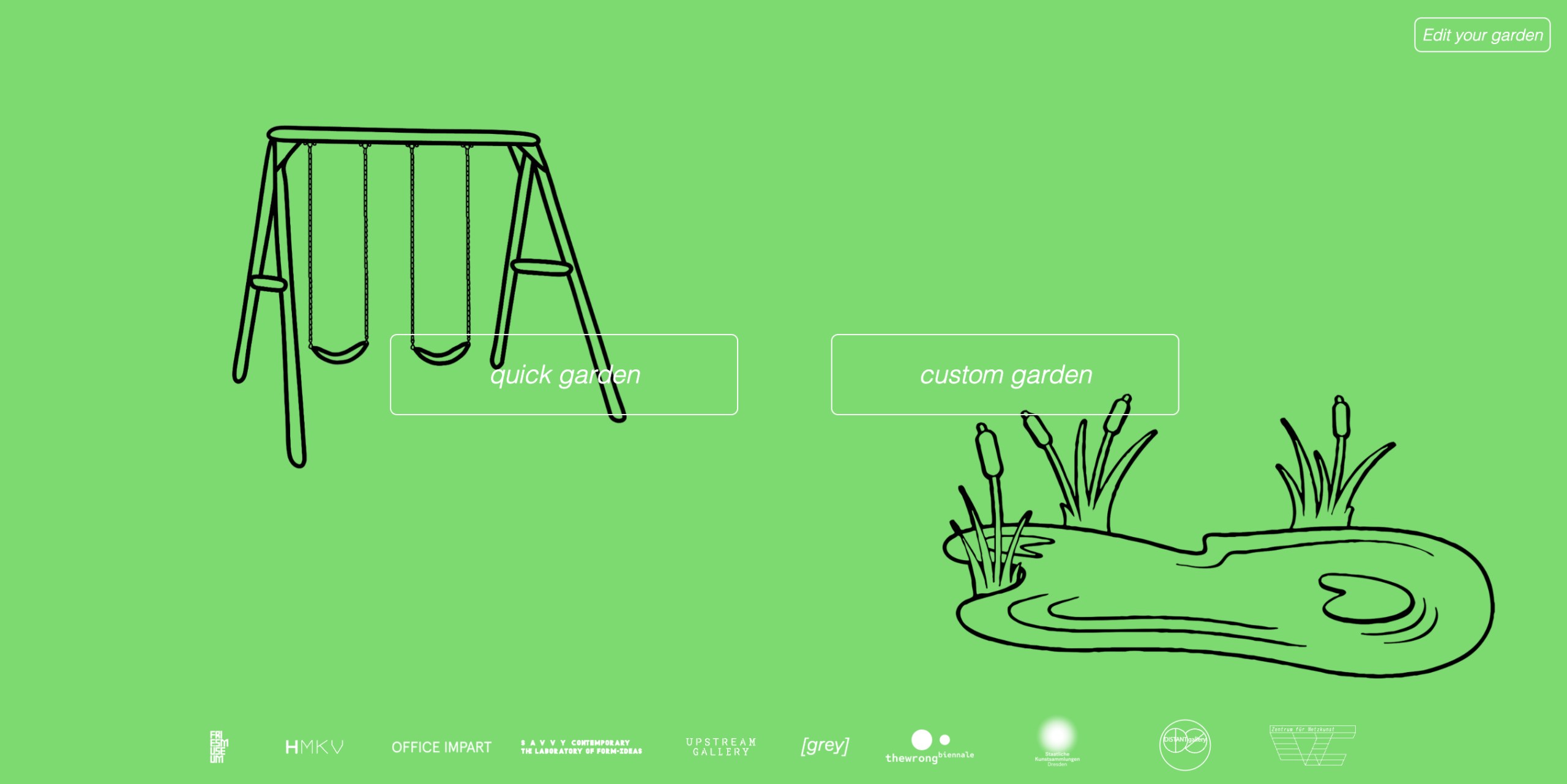 Screenshot of the common.garden homepage